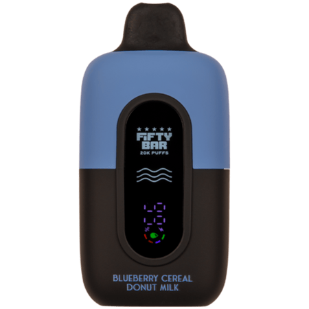 fifty bar 20k - blueberry cereal donut milk
